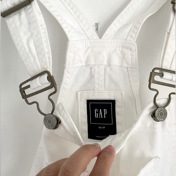 Gap White Denim Overalls - Picture 5 of 8